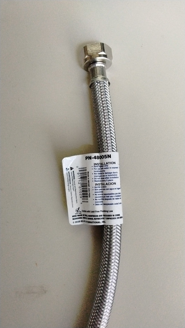 Faucet Sink Connector Water Supply Line 1/2 in. FIP x 3/8 in. compression 20" (10 units/pack)