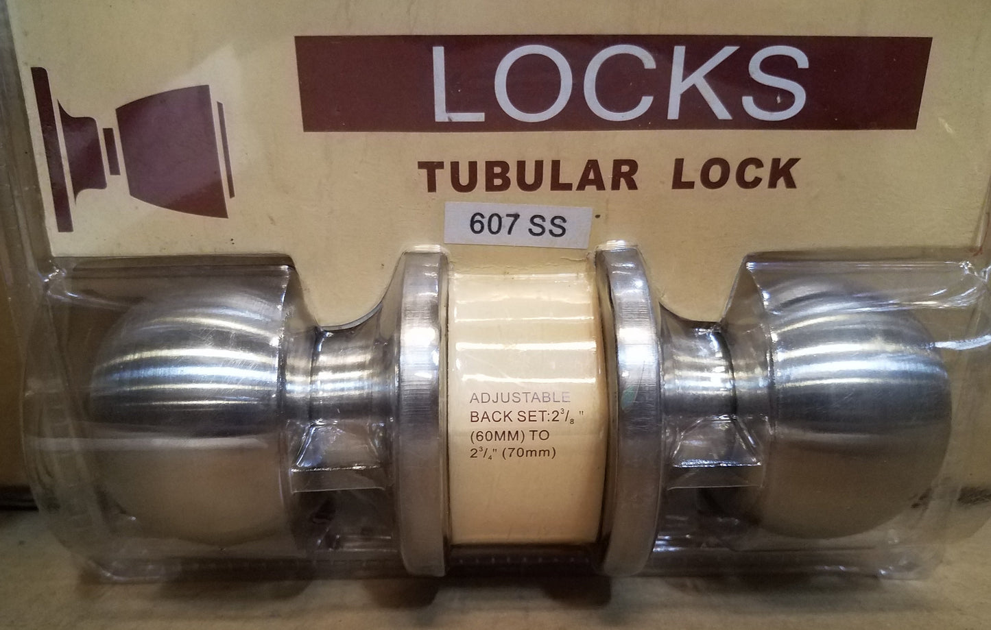 Exterior Door Lock 2-3/8” Stainless Steel (1,023 units/lot)