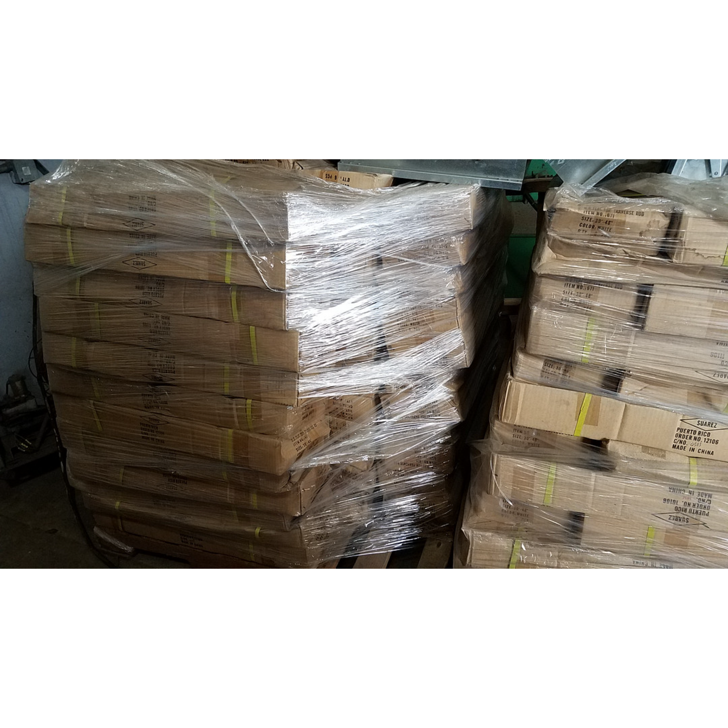 Heavy Duty Travers Rod 48"-84"(Caja de 6 rieles)
