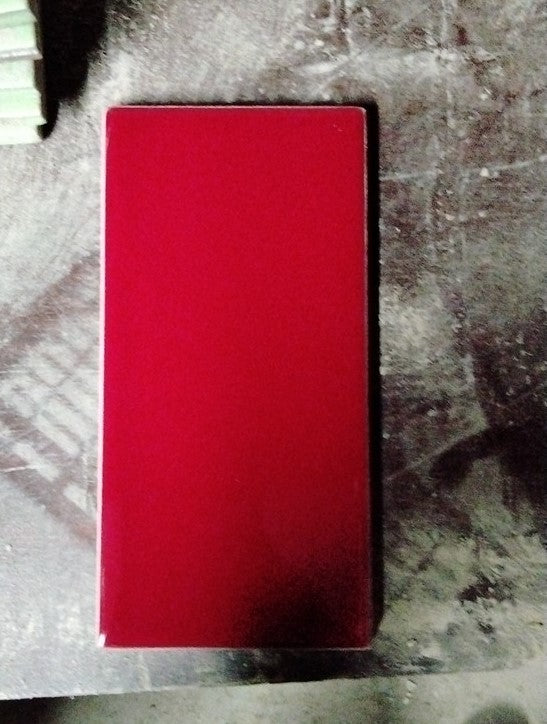 Daltile 3 in. x 6 in. Glazed Ceramic Red Subway Tile (9.5 sq. ft / lot)