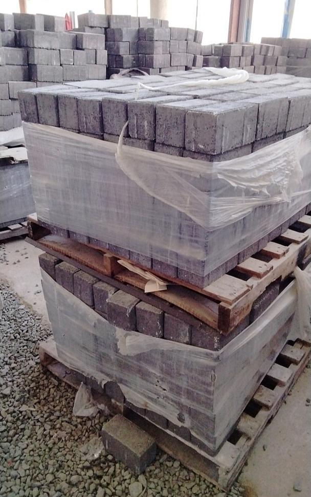Concrete Paver - Dark Grey-4"W x 8"L x 4"H_240pcs/Pallet (sold by pallet)