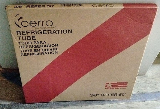 Refrigeration cooper tube 3/8" Refer 50'