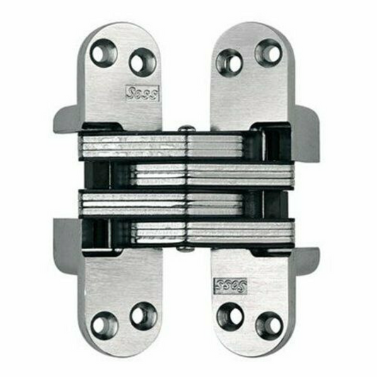 Soss 218IC Chrome 4-5/8"H Invisible Hinge For Heavy Duty